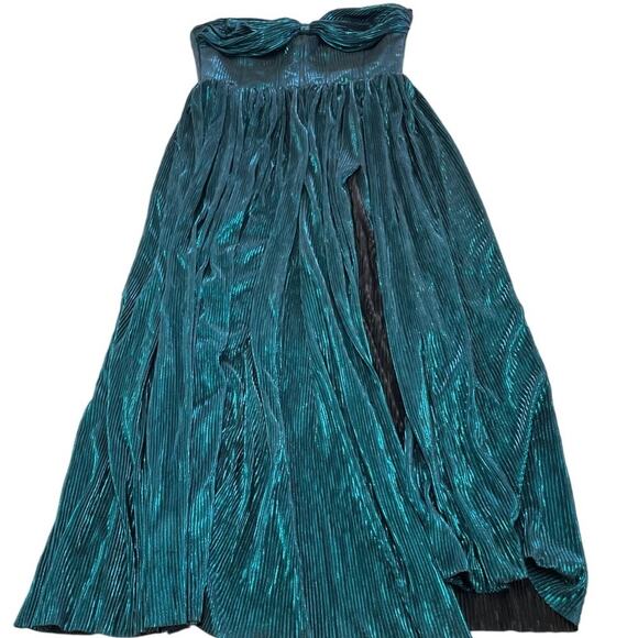 Bronx & Banco Dress Womens 12 US Blue Green Teal Florence Gown Strapless - Picture 2 of 12